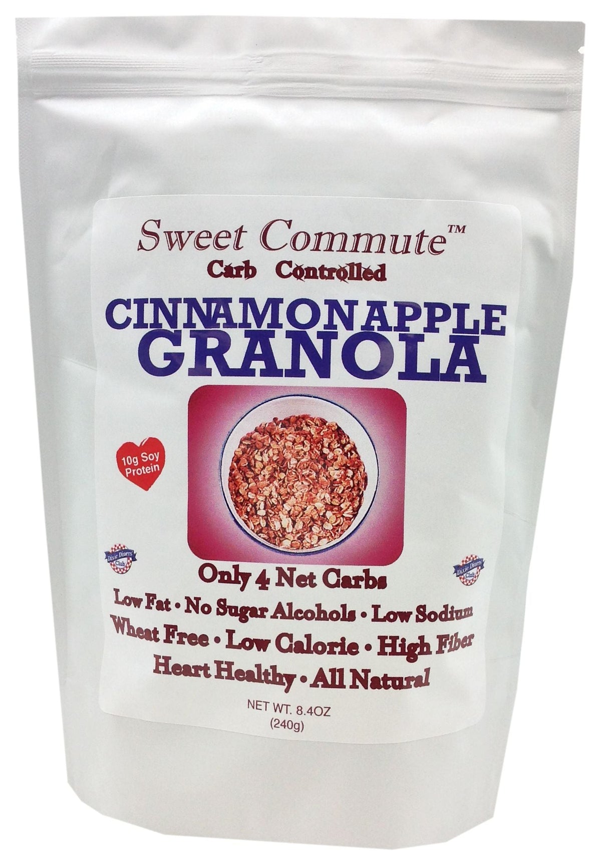 Dixie USA Carb Controlled Granola - 8.4 oz., Cinnamon Apple