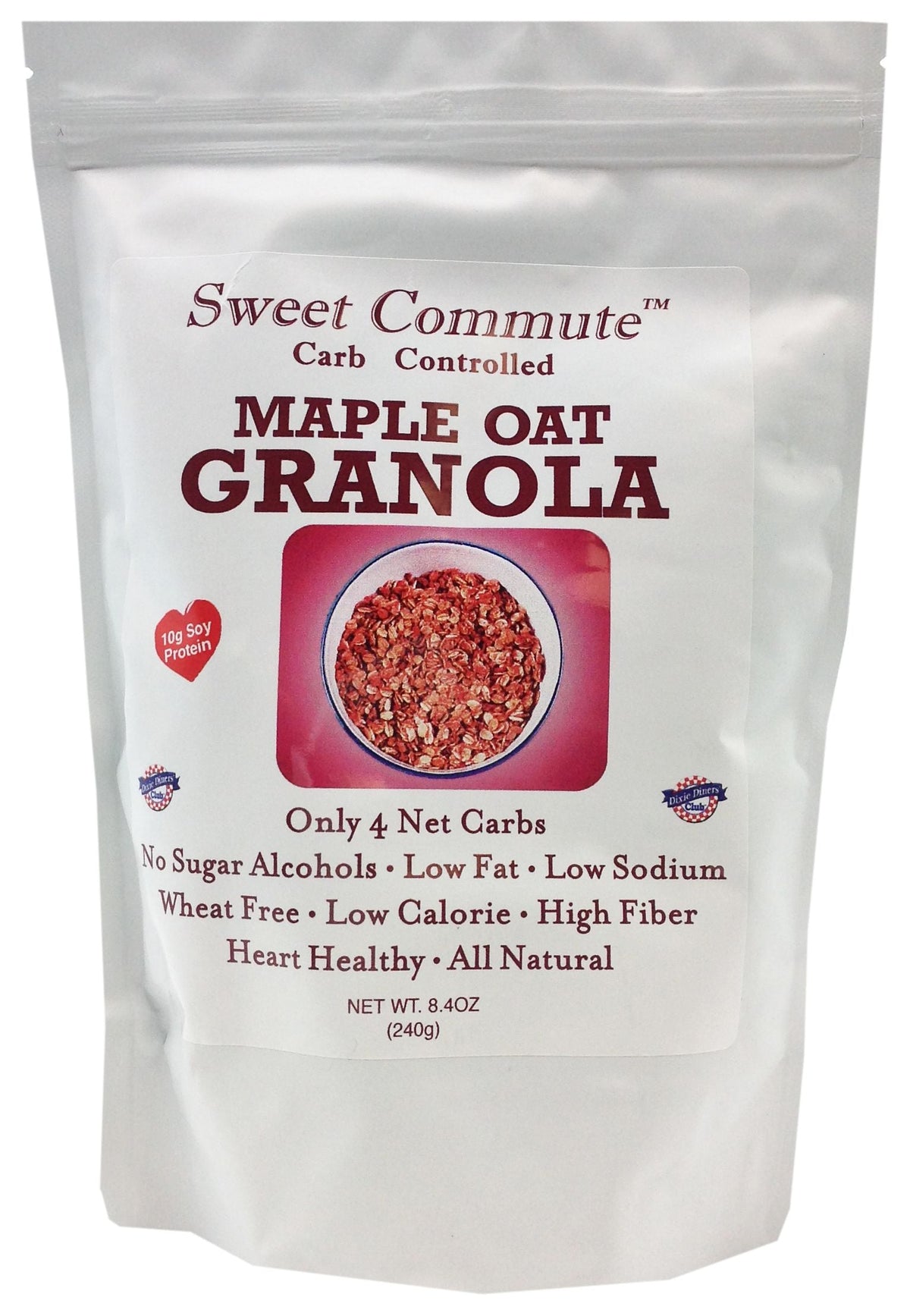 Dixie USA Carb Controlled Granola - 8.4 oz., Maple Oat