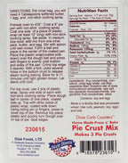 Dixie USA Carb Counters Press n' Bake Pie Crust Mix 6.5 oz.