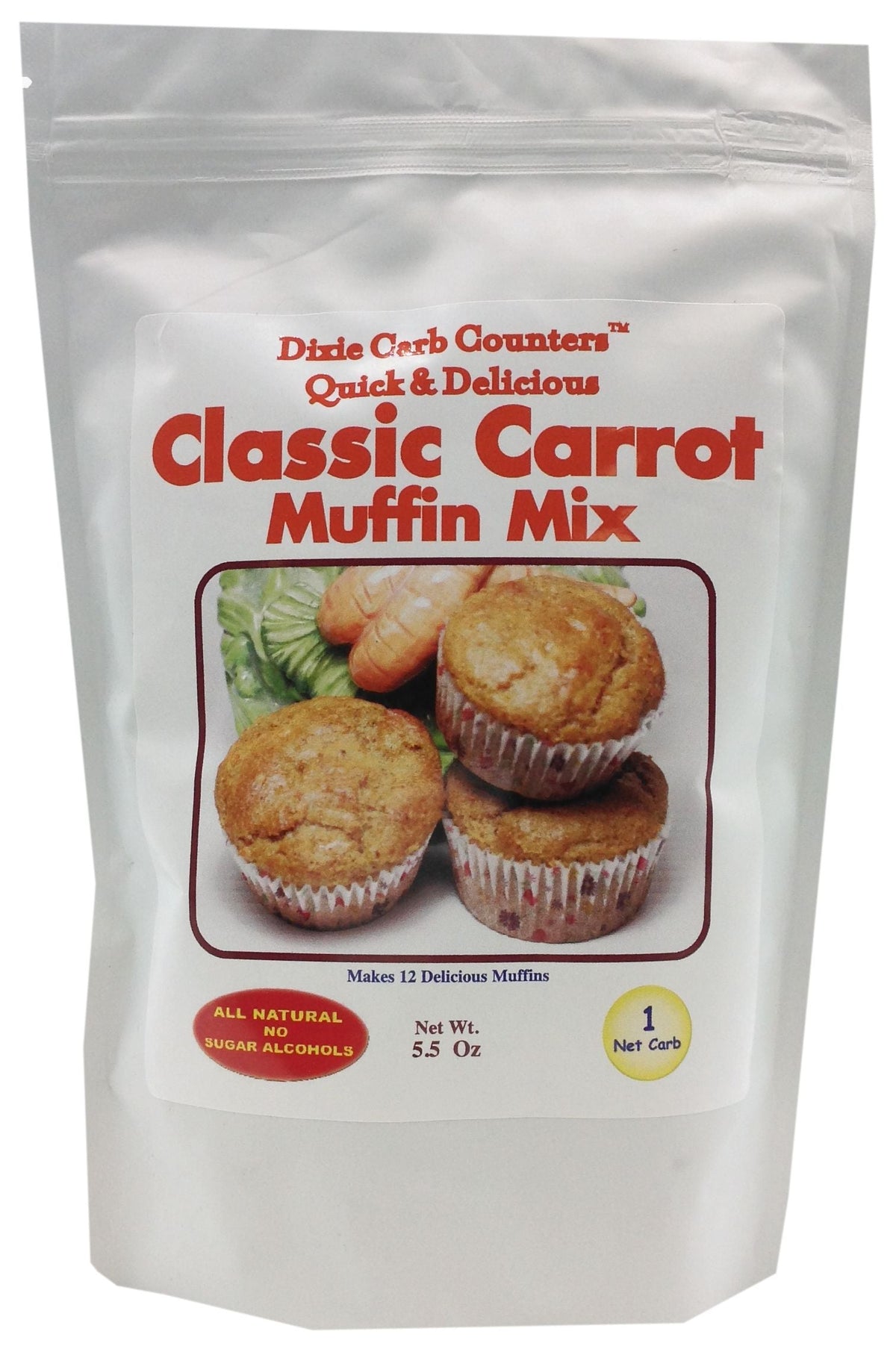 Dixie USA Carb Counters Muffin Mix - Classic Carrot (5.5 oz)