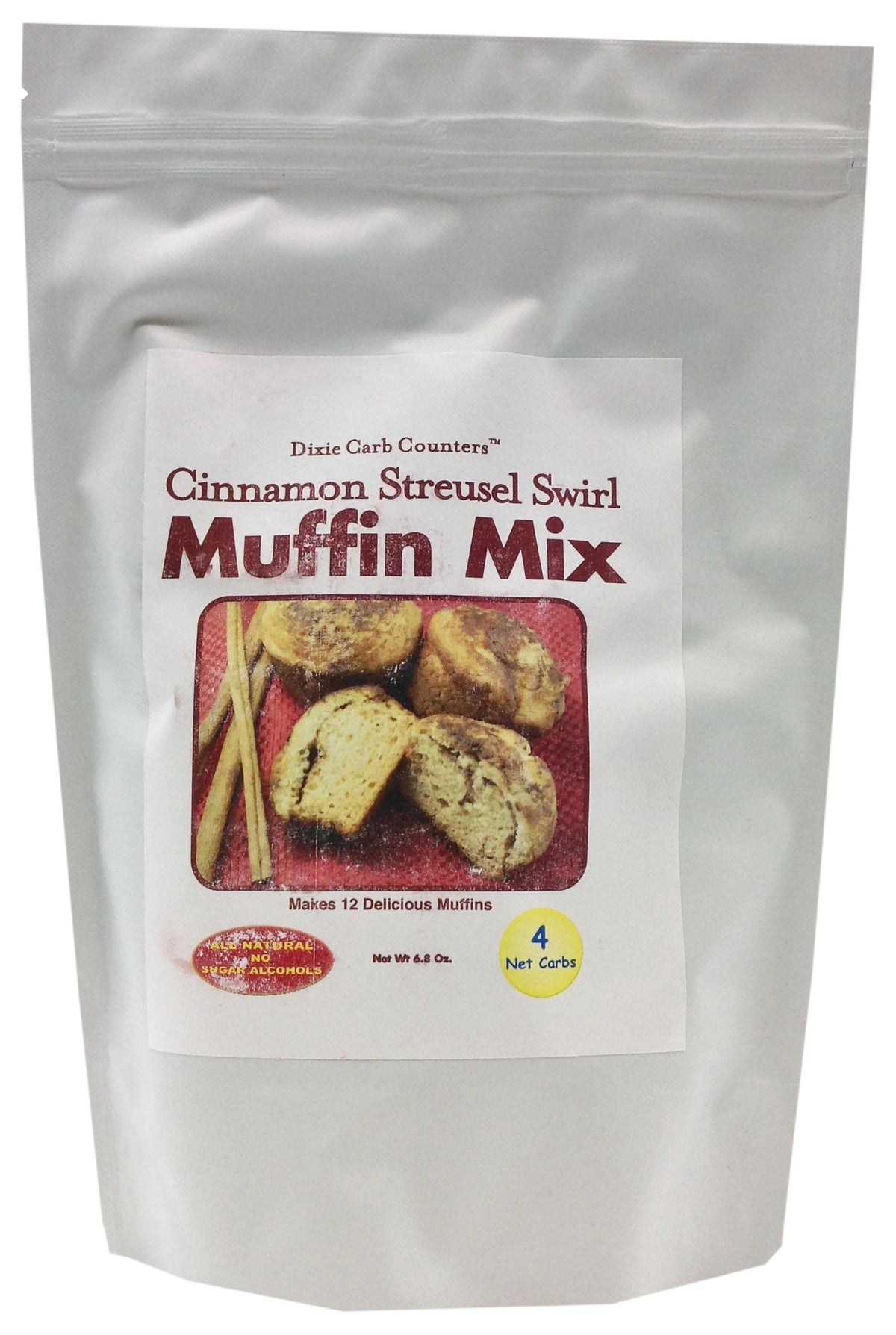 Dixie USA Carb Counters Muffin Mix - Cinnamon Streusel Swirl (6.8 oz)