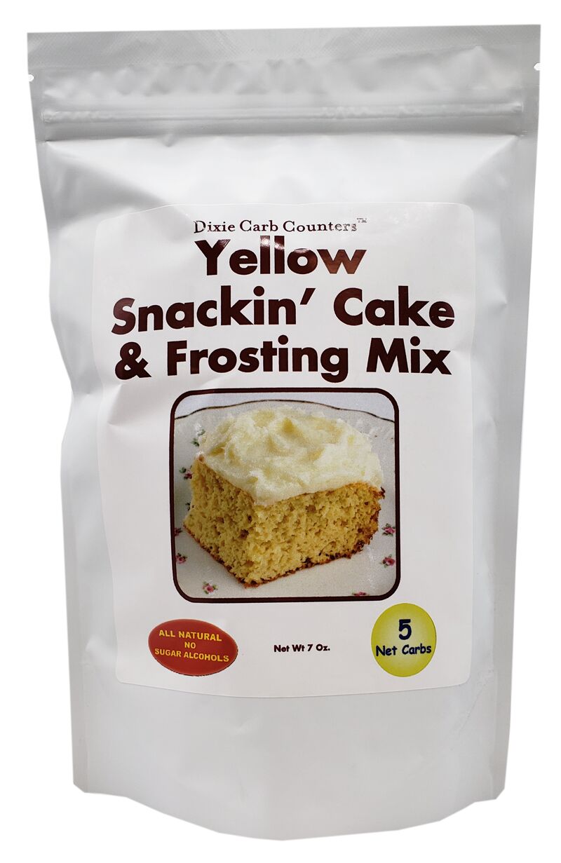 Dixie USA Carb Counters Snackin' Cake Mix - Yellow Cake with Frosting, 7 oz.