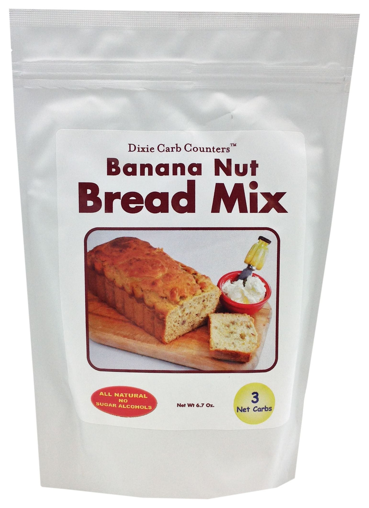 Dixie USA Carb Counters Bread Mix - 6.7 oz., Banana Nut