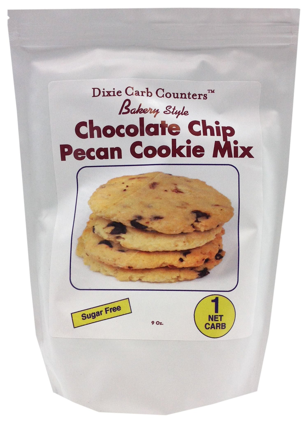 Dixie USA Carb Counters Chocolate Chip Pecan Cookie Mix - Chocolate Chip Pecan 9 oz.