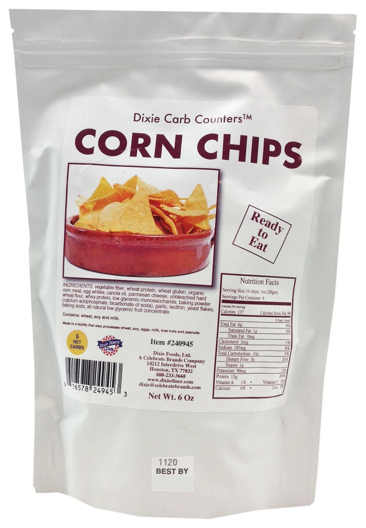 Dixie USA Carb Counters Corn Chips 6 oz.