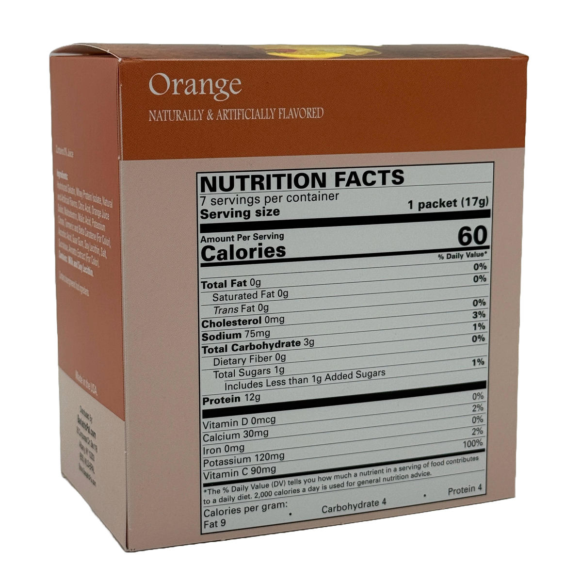 Protein Fruit Drink, Orange (Aspartame-Free), image 4