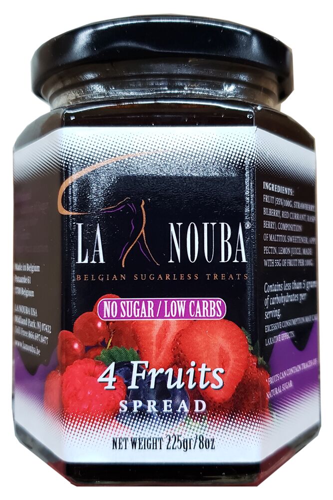 La Nouba Low Carb Fruit Spread - 4 Fruits 225g