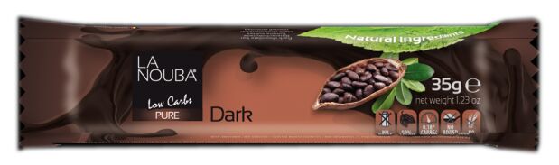 La Nouba Low Carb Belgian Chocolate Bar - Dark 20 bars