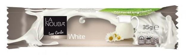 La Nouba Low Carb Belgian Chocolate Bar - White 20 bars