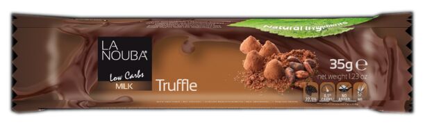La Nouba Low Carb Belgian Chocolate Bar - Milk Truffle 20 bars