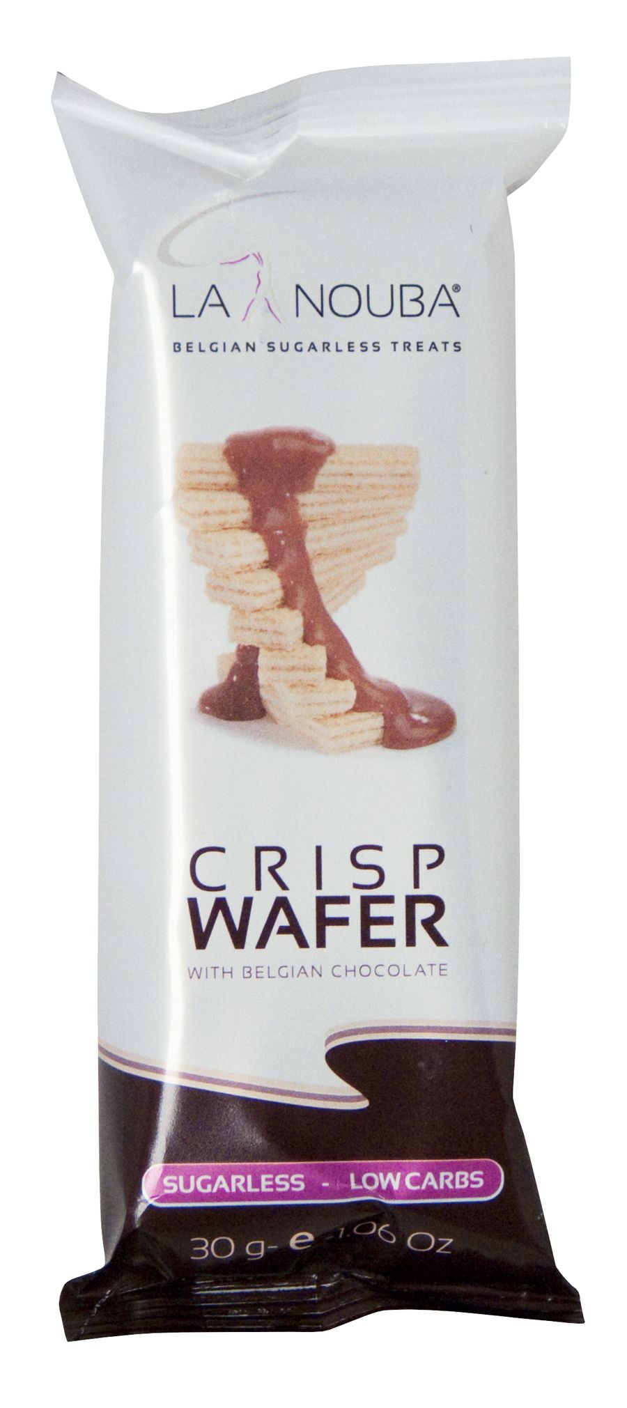 La Nouba Low Carb Belgian Chocolate Crisp Wafer (16 Bars)