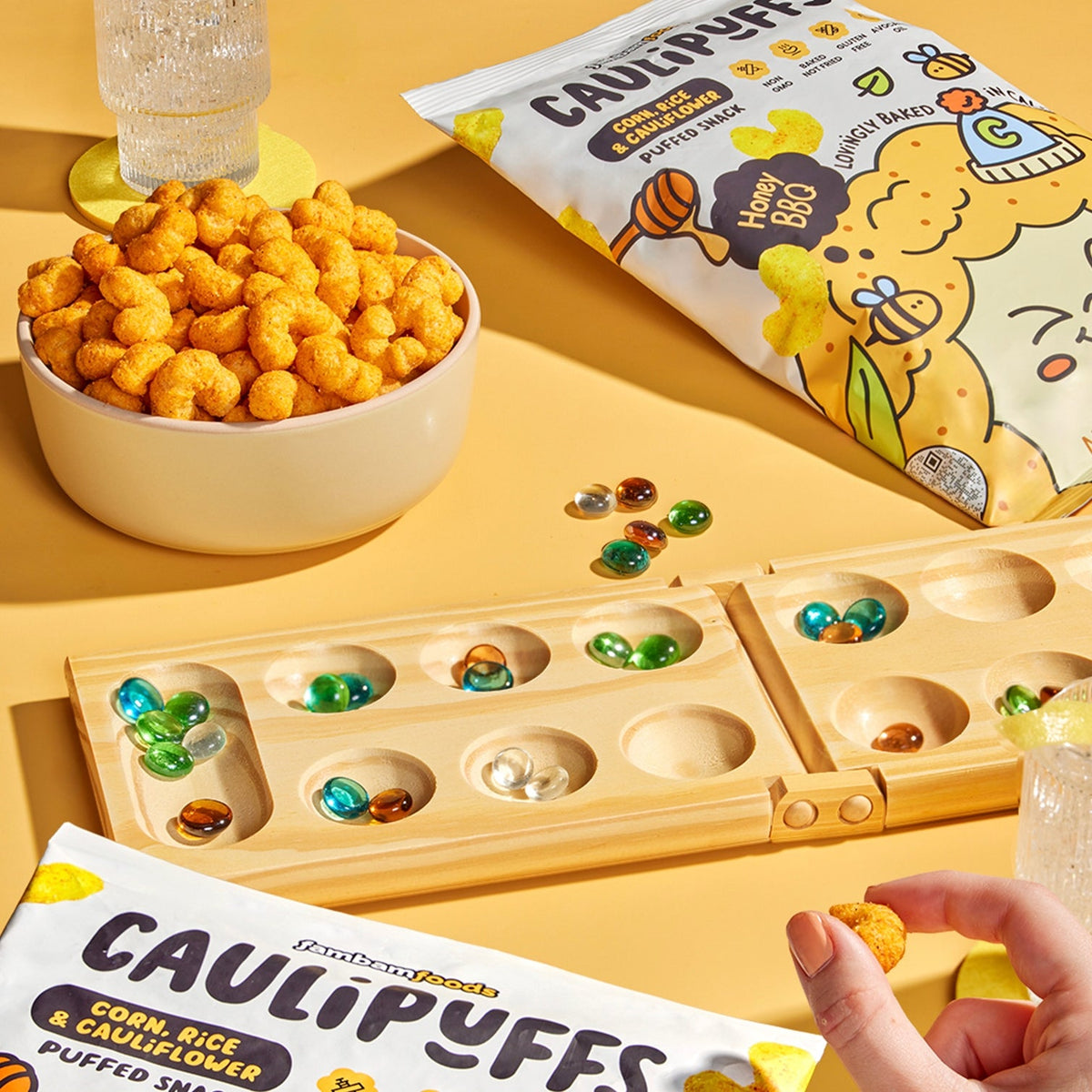 CauliPuffs Gluten Free Cauliflower Puffed Snacks - Honey BBQ