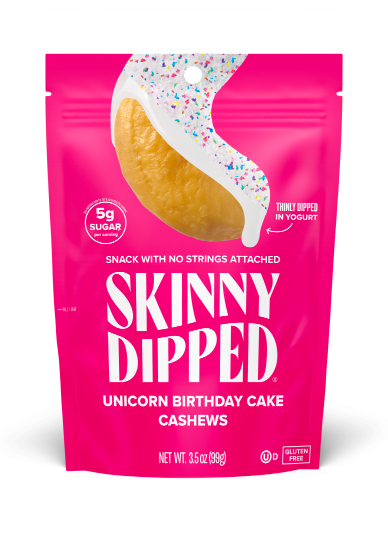 SkinnyDipped Cashews, 3.5 oz - Unicorn Birthday Cake