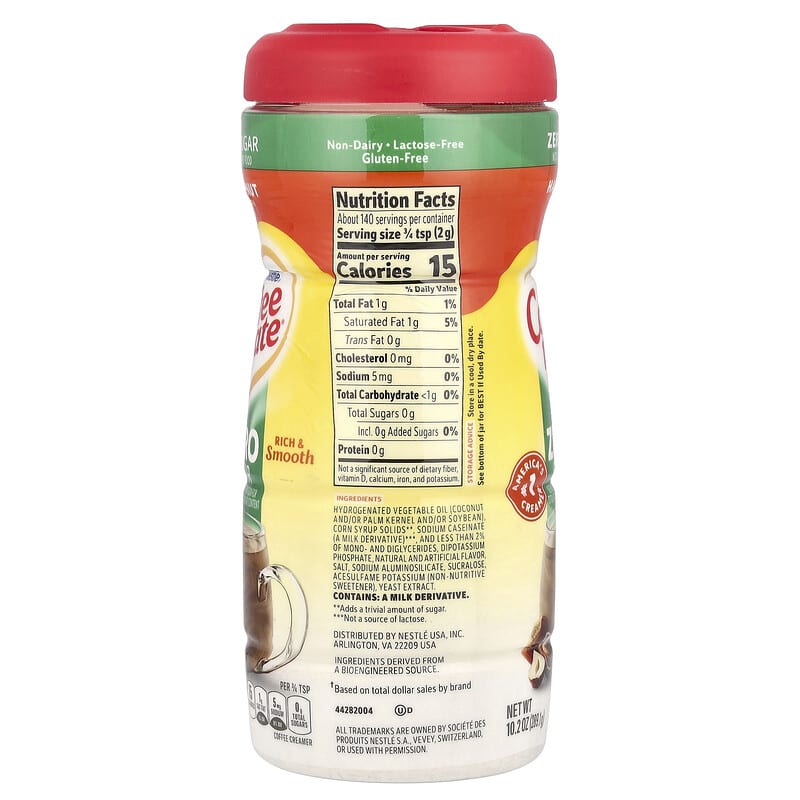 Nestle Sugar Free Coffee Mate Powder - Hazelnut