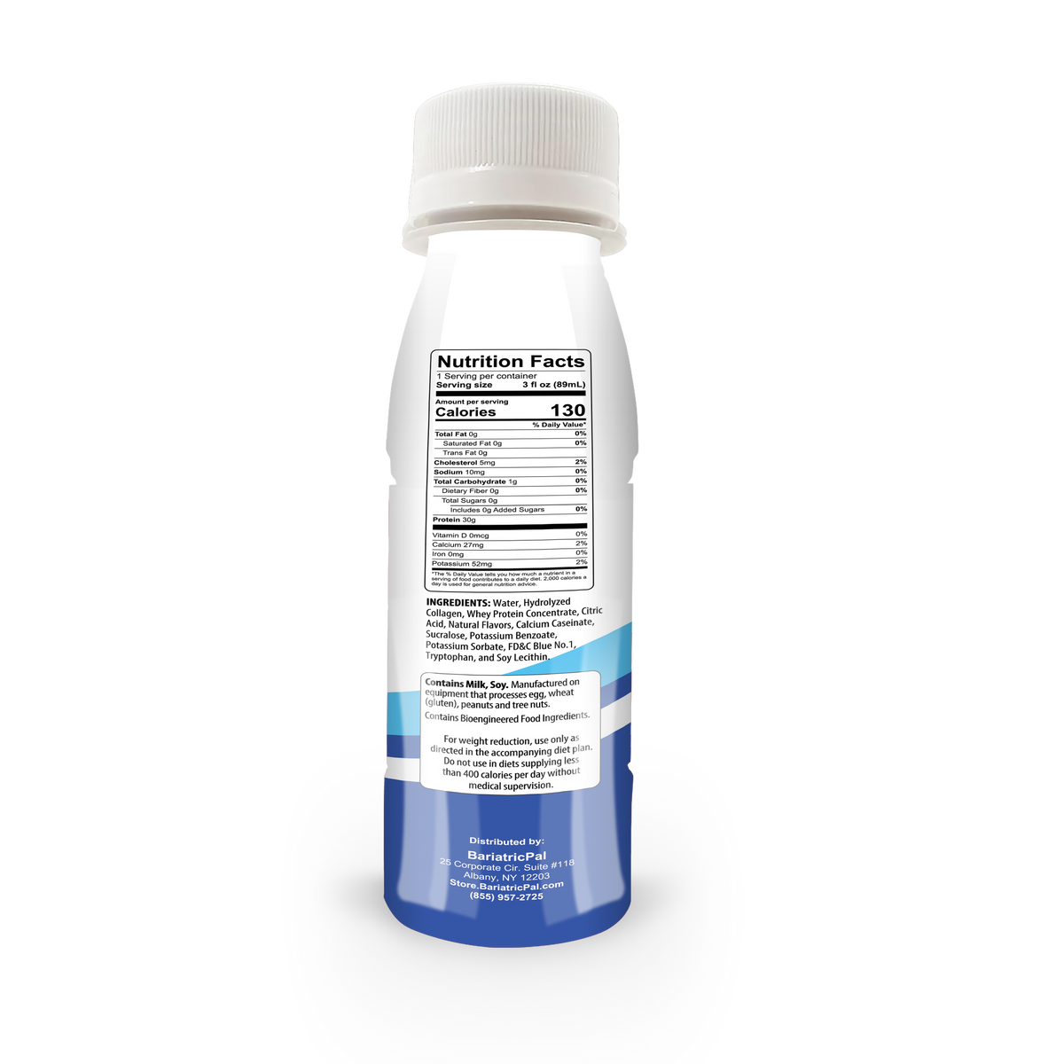Whey & Collagen Protein Power Pro Shots, Blue Raspberry, image 2