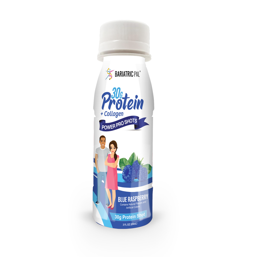 Whey & Collagen Protein Power Pro Shots, Blue Raspberry, image 1