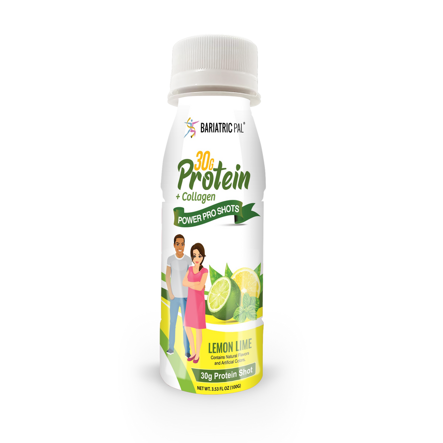 Whey & Collagen Protein Power Pro Shots, Lemon Lime, image 1