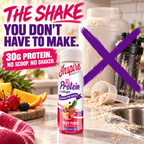 Inspire Fruit Punch + Collagen Power Shot with 30 grams of protein in a 3-fluid-ounce bottle.