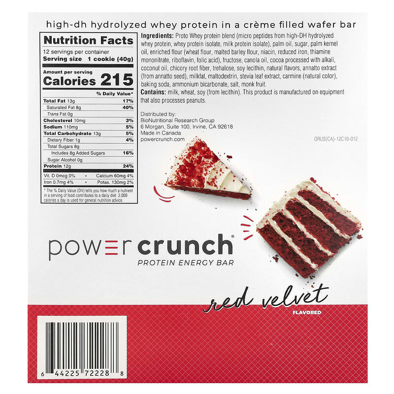 BNRG Power Crunch Protein Bars - Red Velvet 1 Bar
