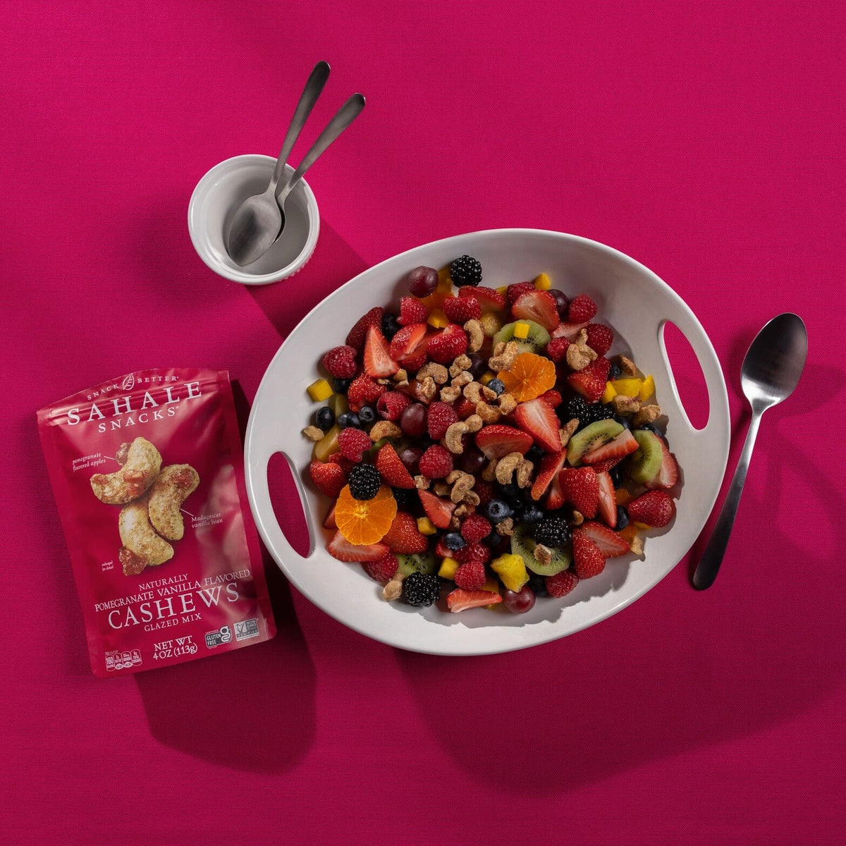 Sahale Snacks Pomegranate Vanilla Flavored Cashews Glazed Mix 4oz Bag — gallery image 5