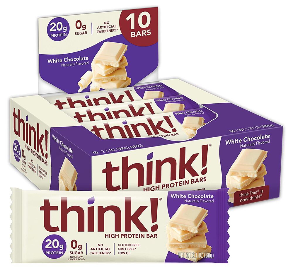Think! High Protein Bars - White Chocolate 10 bars