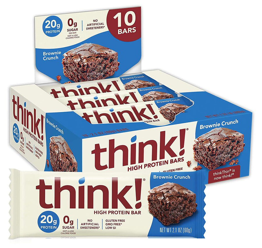 Think! High Protein Bars - Brownie Crunch 10 bars