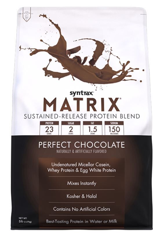 Syntrax Matrix Sustained-Release Protein Blend - Perfect Chocolate 5 lb.