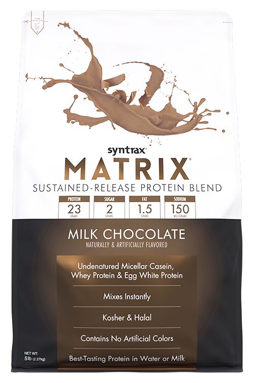 Syntrax Matrix Sustained-Release Protein Blend - Milk Chocolate 5 lb.