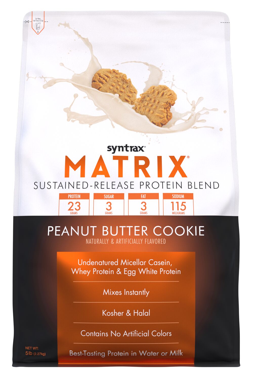 Syntrax Matrix Sustained-Release Protein Blend - Peanut Butter Cookie 5 lb.