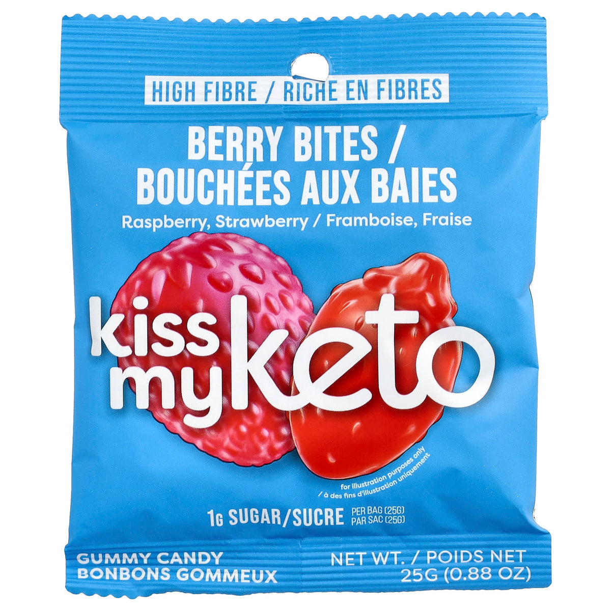 Kiss My Keto Gummies - Berry Bites, One Bag