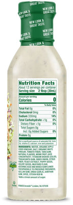 Nutrition Facts panel for Walden Farms Dressing, Coleslaw flavor.