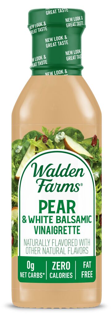 Walden Farms Vinaigrette, Pear & White Balsamic flavor.