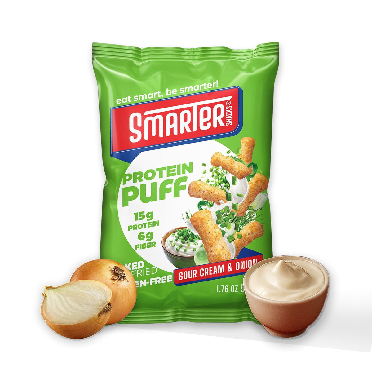 Smarter Snacks Protein Puffs - Sour Cream & Onion