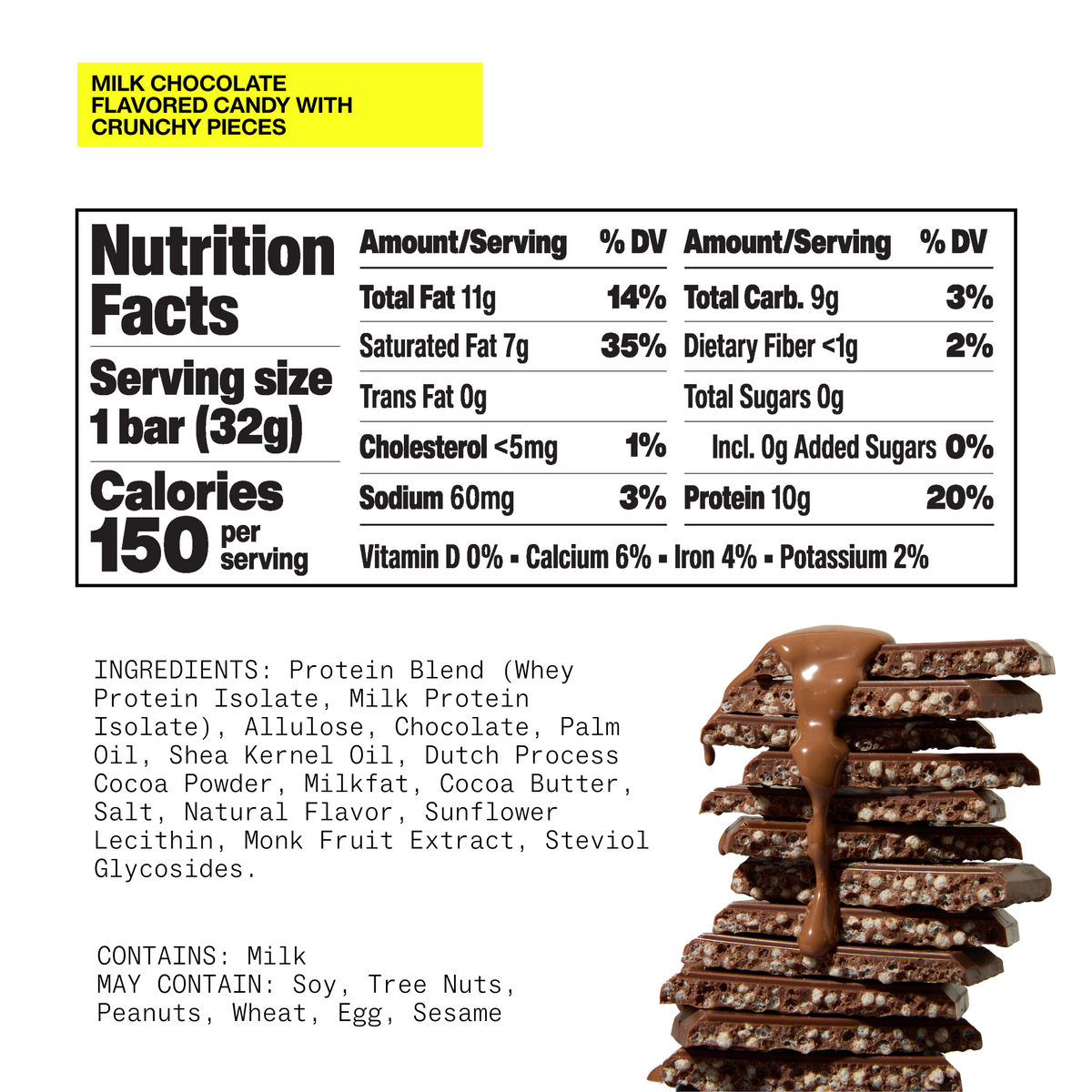 Hormbles Chormbles 10g Protein Bars - Classic Milk