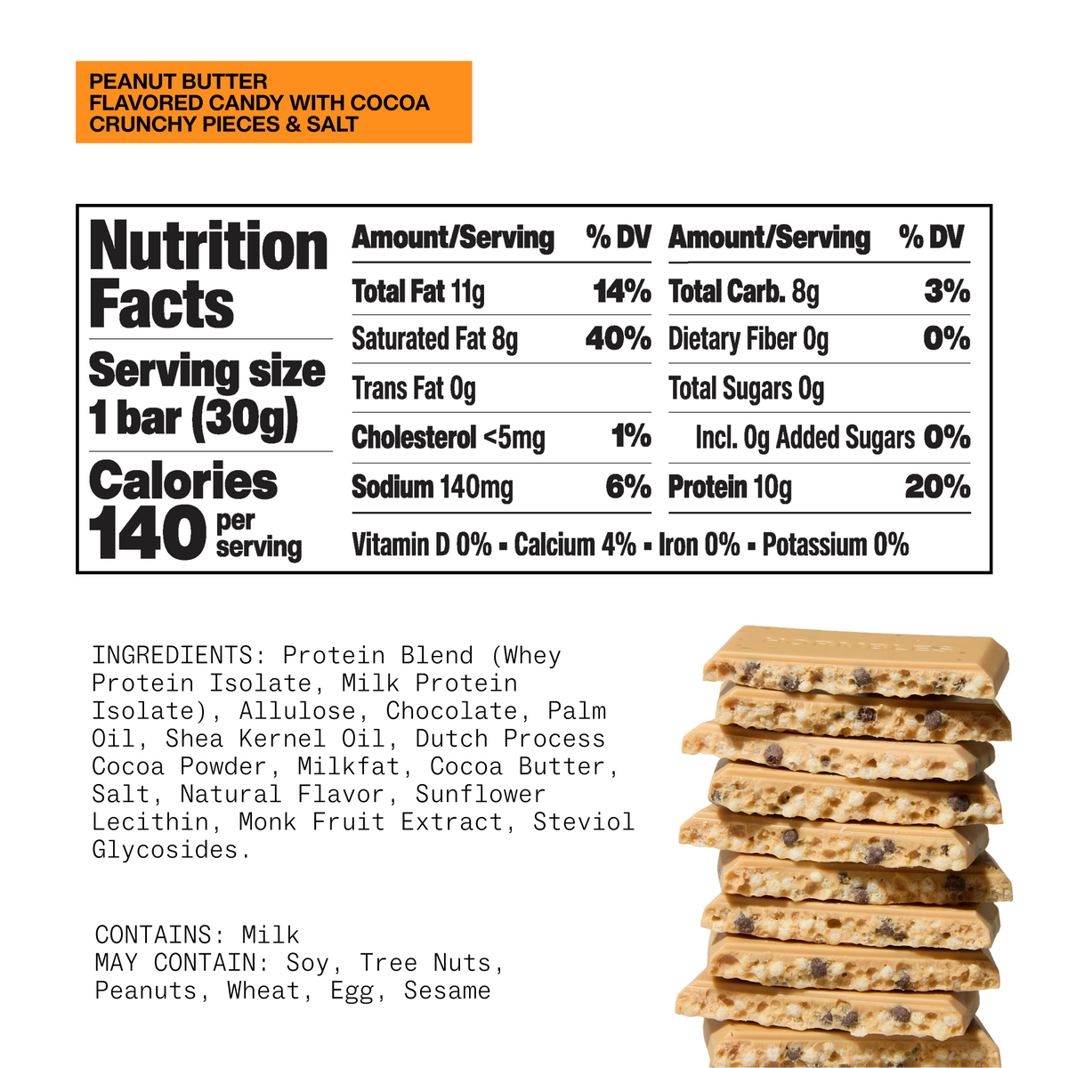 Hormbles Chormbles 10g Protein Bars - Peanut Butter