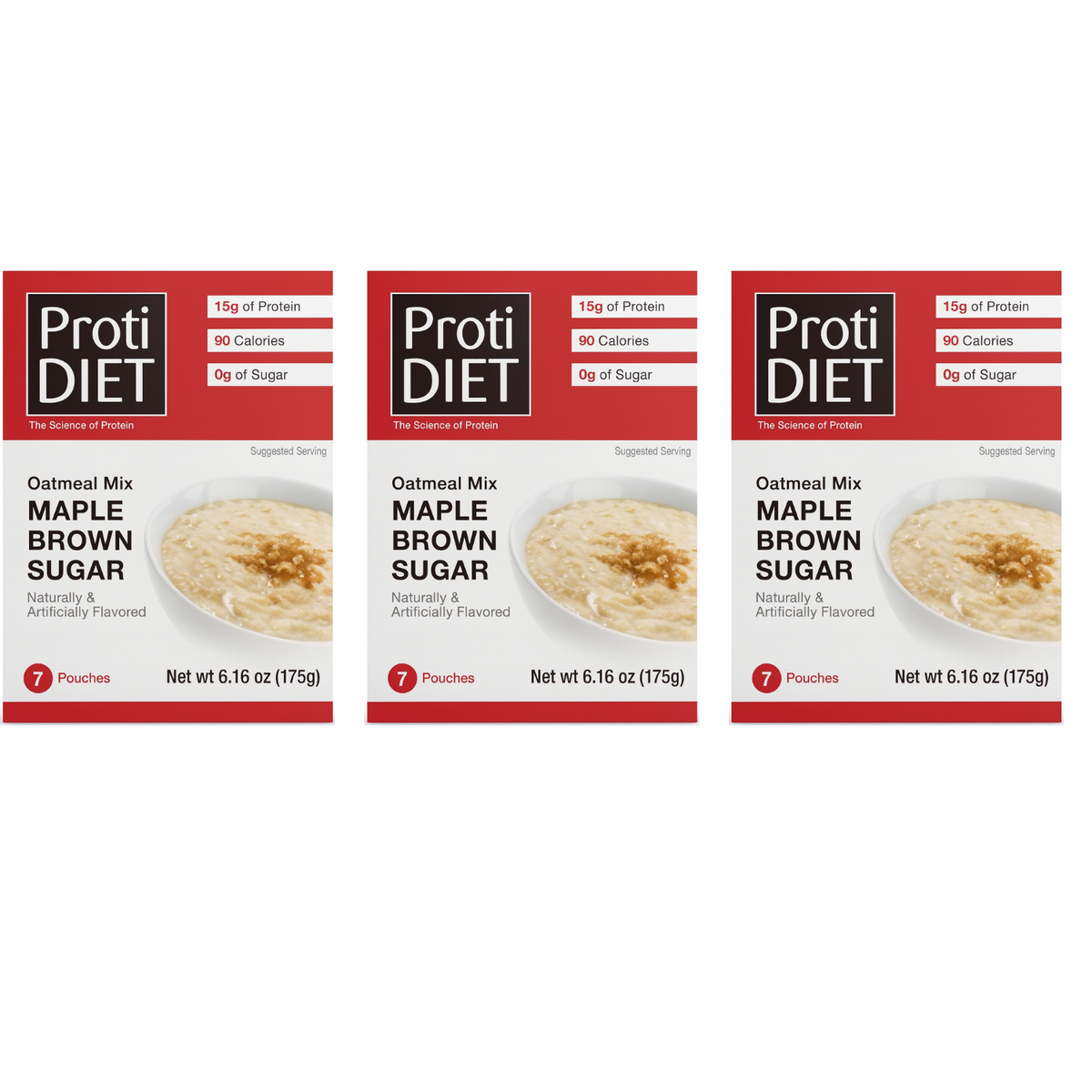 Proti Diet Protein Oatmeal Mix, Maple Brown Sugar, 7 Pouches — gallery image 4