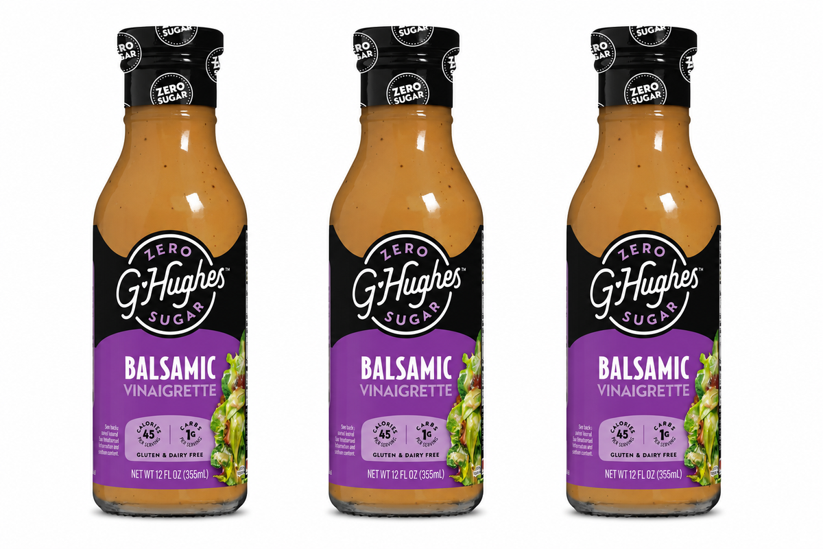 G Hughes Smokehouse Sugar Free Salad Dressing (12 fl oz) - Balsamic Vinaigrette 6 Bottles