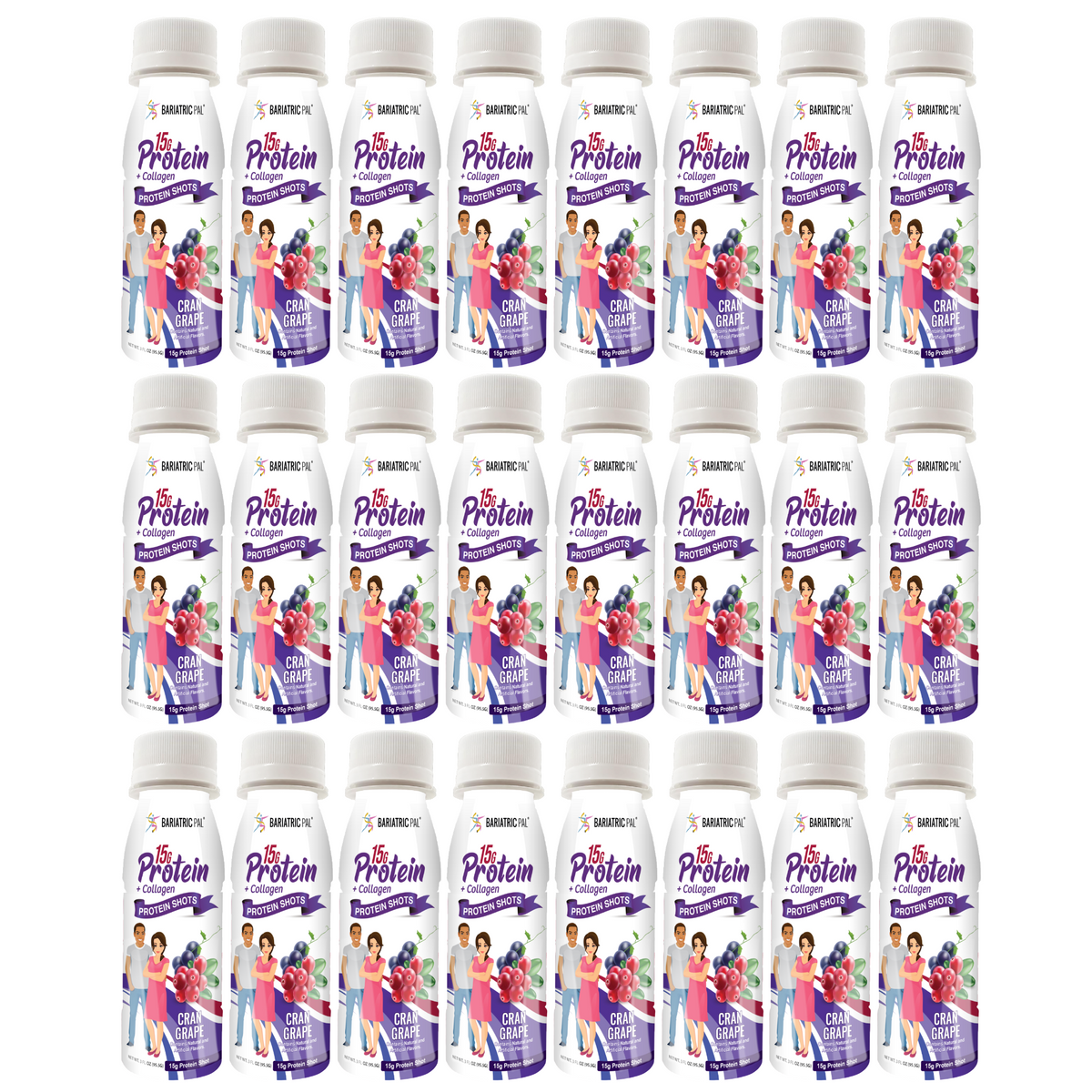 Whey & Collagen Protein Shots, Cran Grape, image 6
