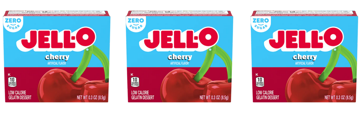 Jell-O Sugar-Free Instant Gelatin - Cherry 3-Pack