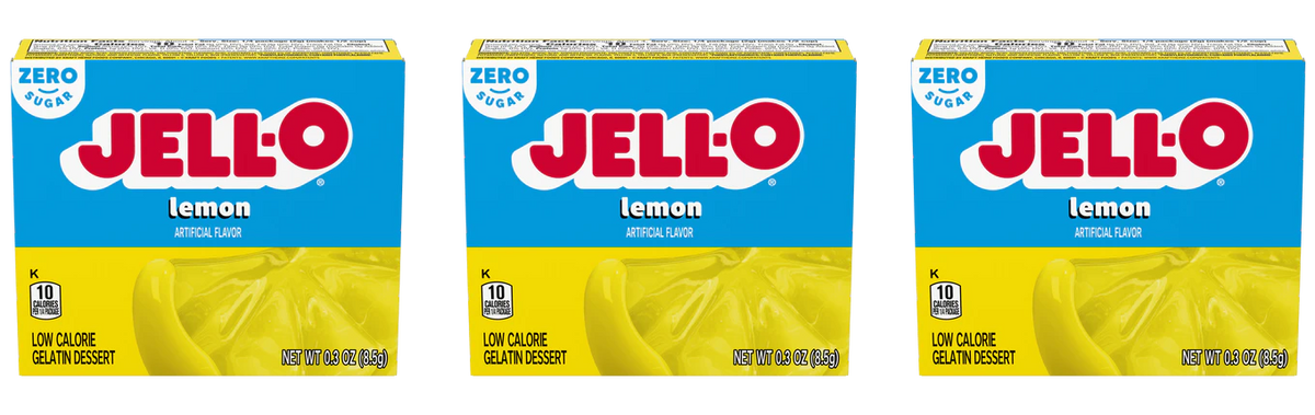 Jell-O Sugar-Free Instant Gelatin - Lemon 3-Pack