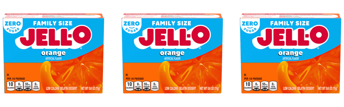 Jell-O Sugar-Free Instant Gelatin - Orange 3-Pack