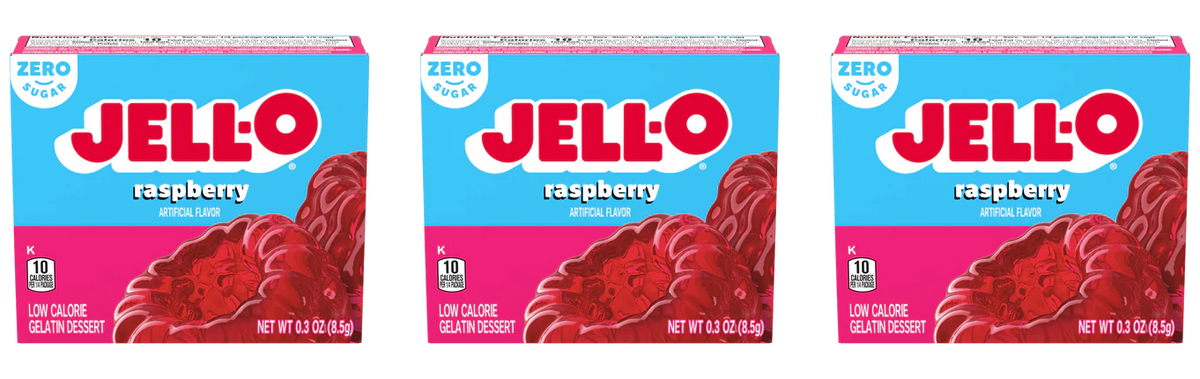 Jell-O Sugar-Free Instant Gelatin - Raspberry3-Pack