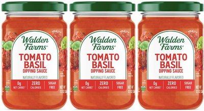 Walden Farms Pasta Sauce, Tomato & Basil / 3 Jars.