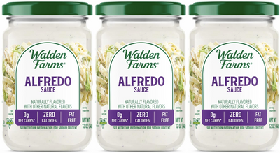 Walden Farms Pasta Sauce, Alfredo / 3 Jars.