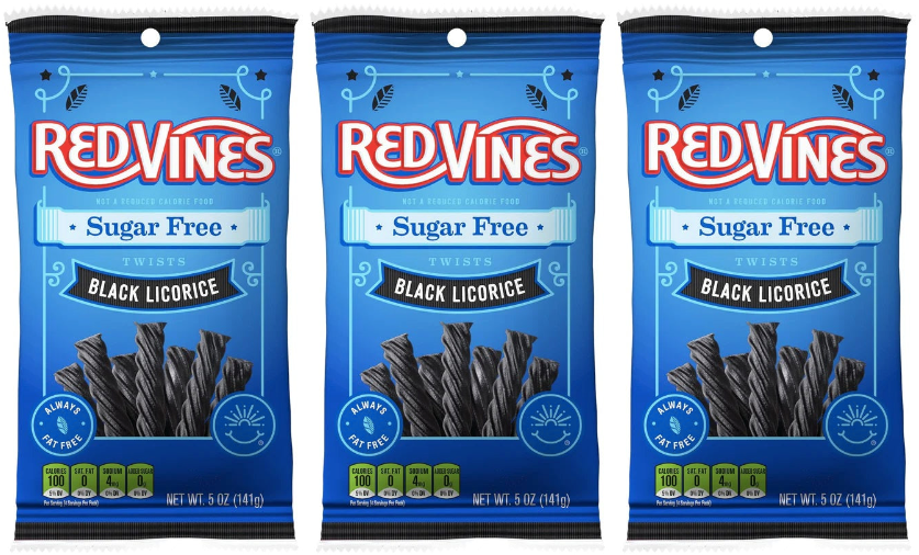 American Licorice Company Sugar Free Red Vines 5oz Bag