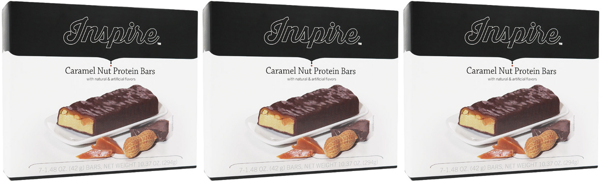 Inspire Protein & Fiber Bars - Caramel Nut - High-quality Protein Bars at Store