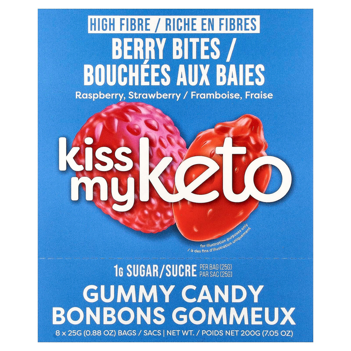 Kiss My Keto Gummies - Berry Bites, 8-Pack