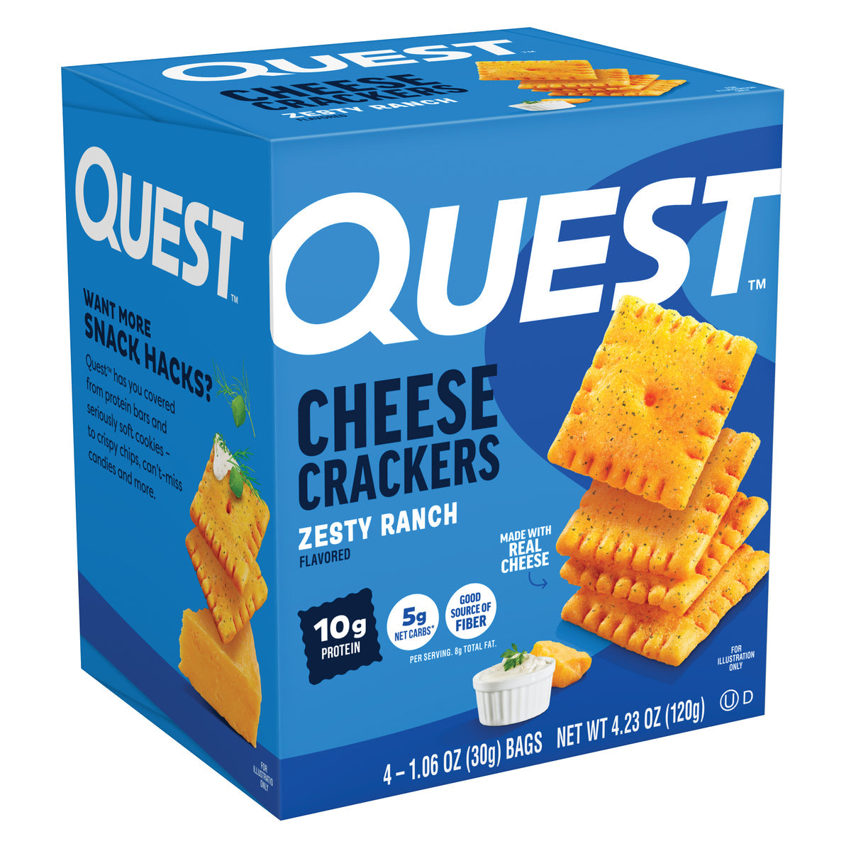Quest Nutrition Cheese Crackers in Zesty Ranch, product image 8.