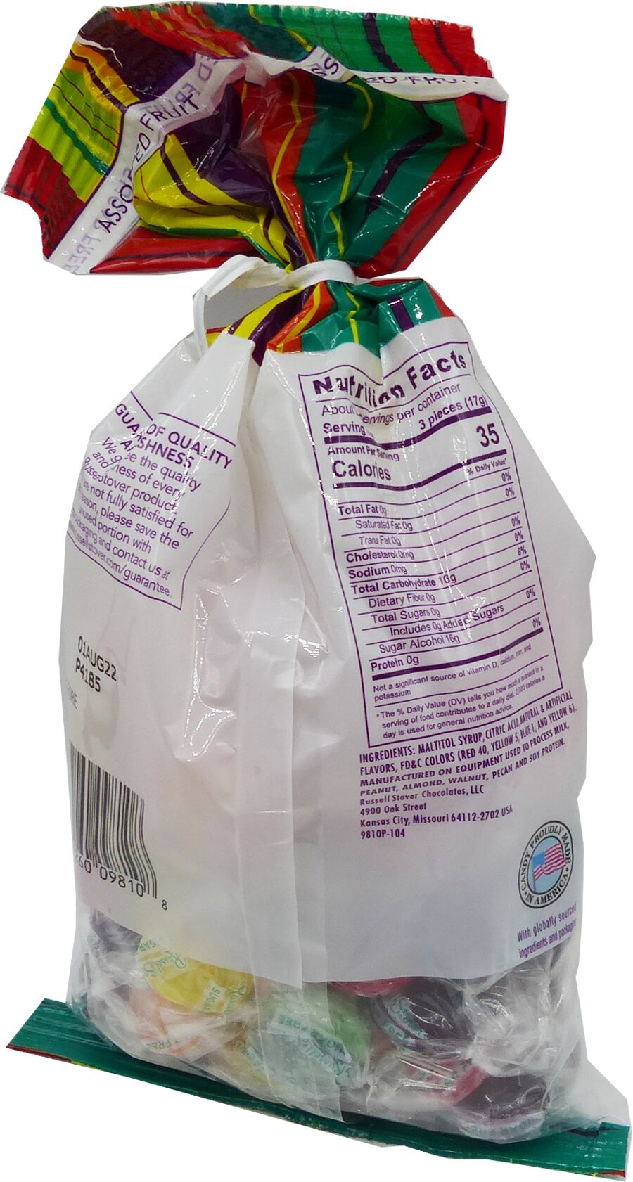 Russell Stover Sugar Free Hard Candies, 12 oz - Assorted Fruit 12 oz bag
