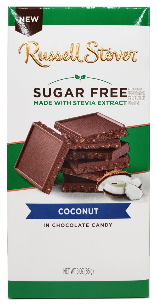 Russell Stover Sugar Free Chocolate Bar - Milk Chocolate Coconut One Bar